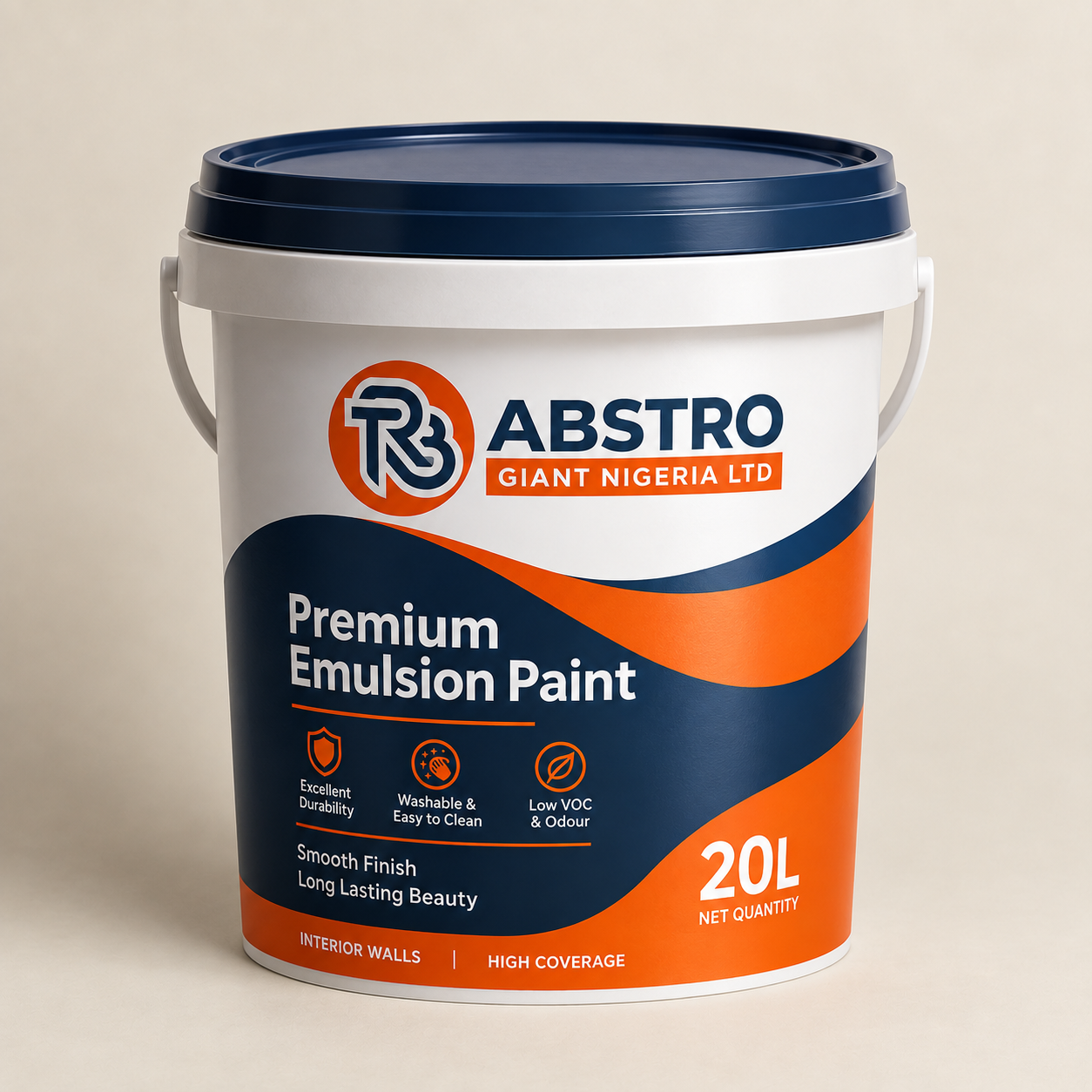 ABSTRO Premium Emulsion Paint 20L bucket
